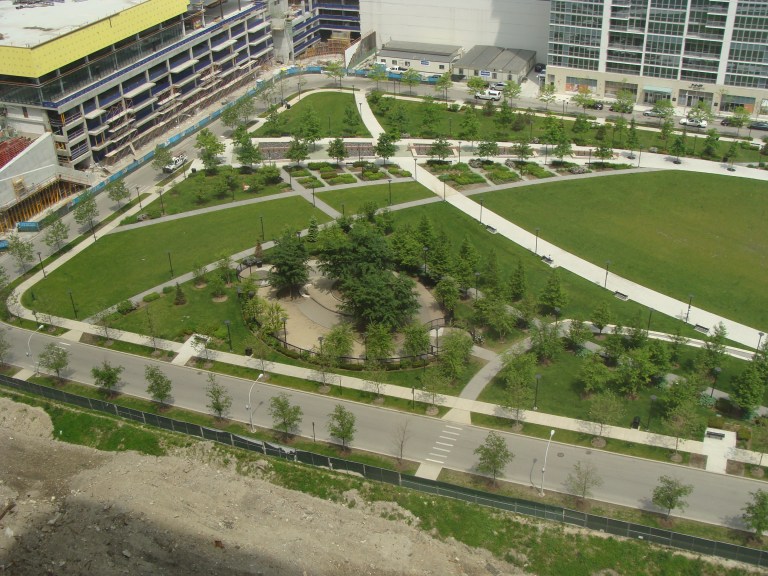 lake shore east park dog friendly area aerial 1 768x576